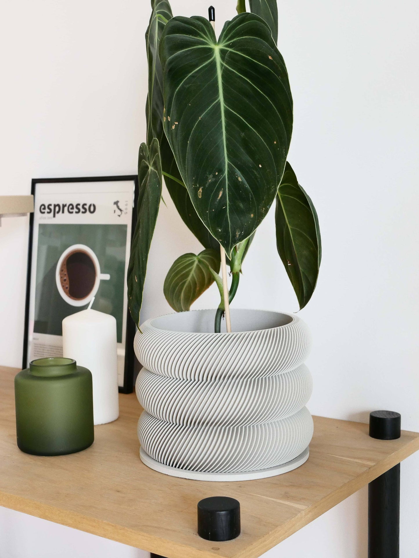 Textuur houten plantenpot - BUBBLES