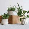 Set van 4 witte plantenpotten – Oslo Origami Kobe Stockholm
