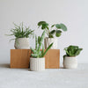 Set van 4 witte plantenpotten – Oslo Origami Kobe Stockholm