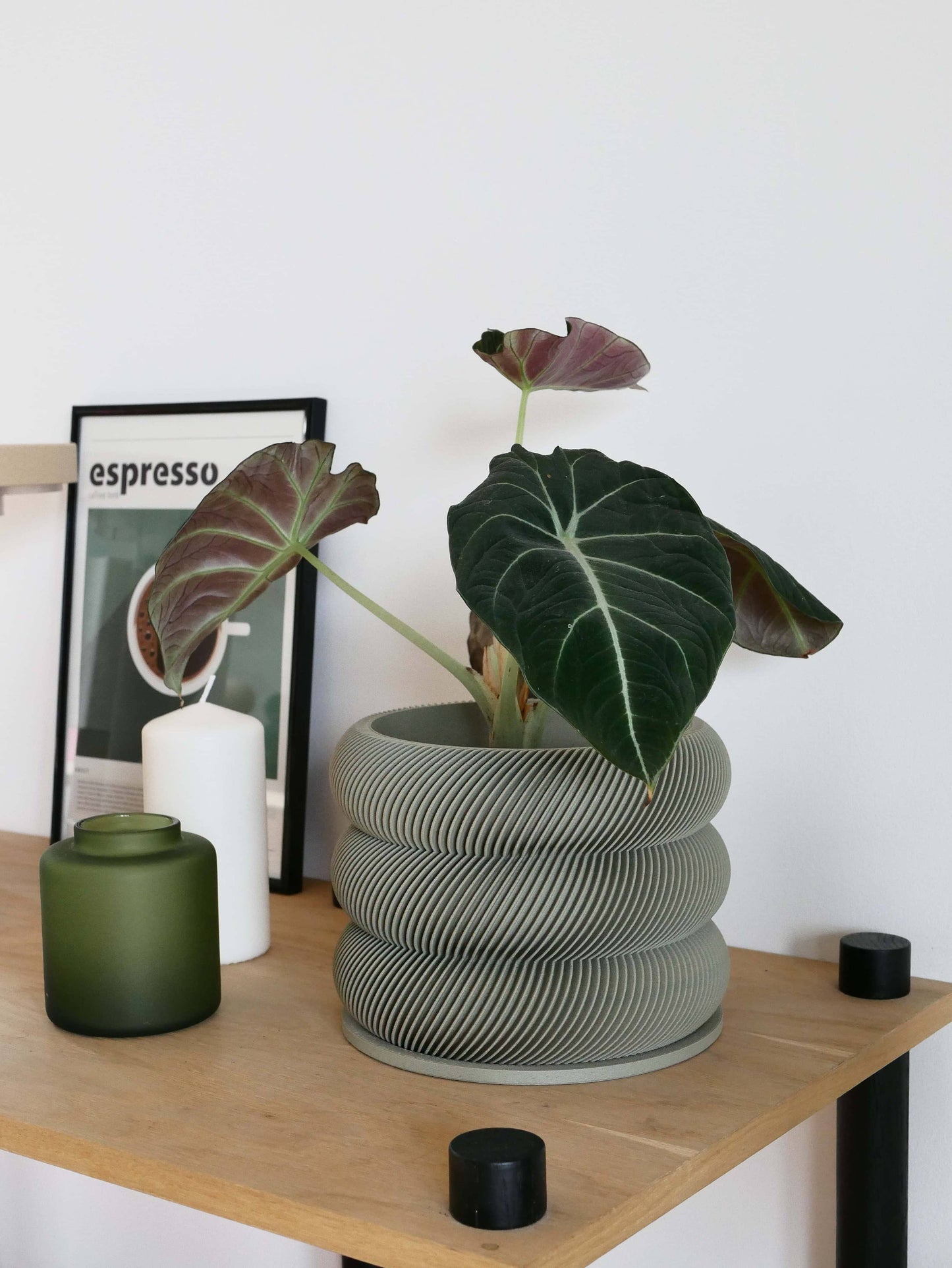Textuur houten plantenpot - BUBBLES